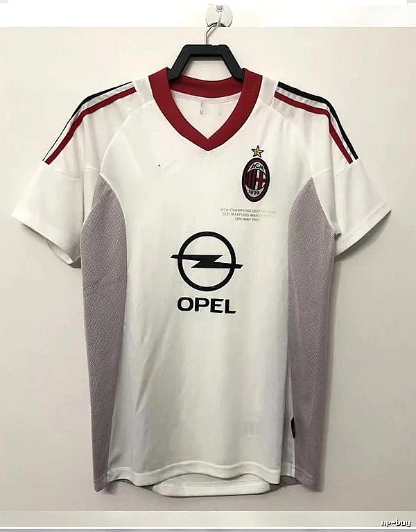 AC Milan Logo Detail Retro soccer jersey Red Black Striped with Relaxed Feel