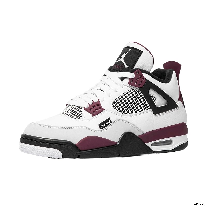 Air Jordan 4 Retro White Purple Shoes