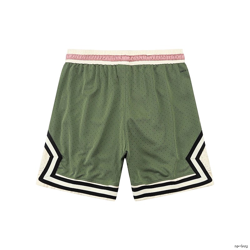 AJ retro-style green shorts