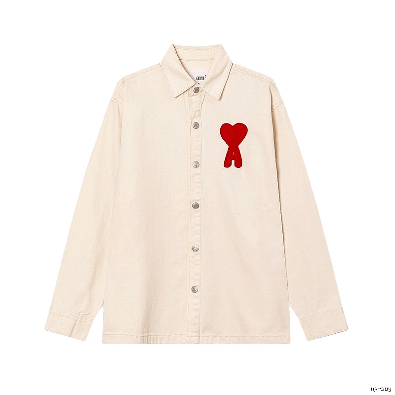 AMI Embroidered Love Wind Shirt