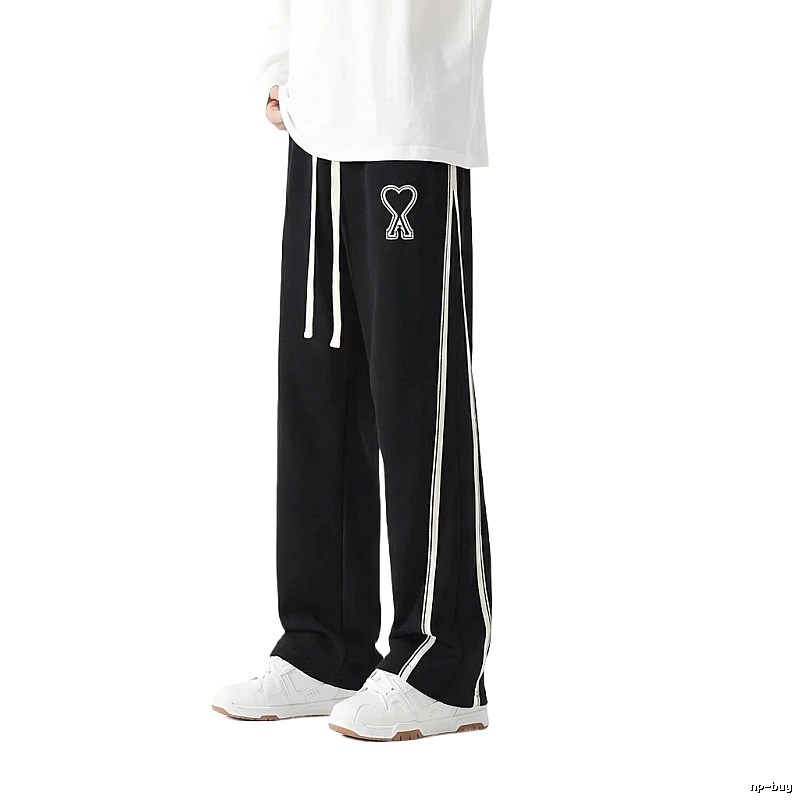 AMI fleece-lined warm black sweatpants