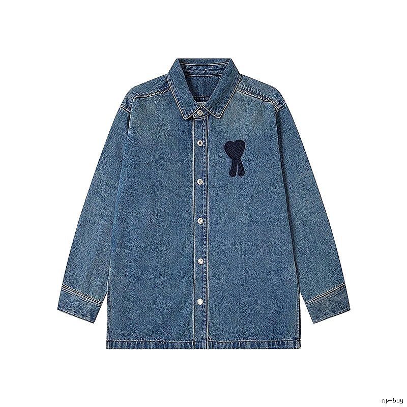 AMI Love Denim Shirt