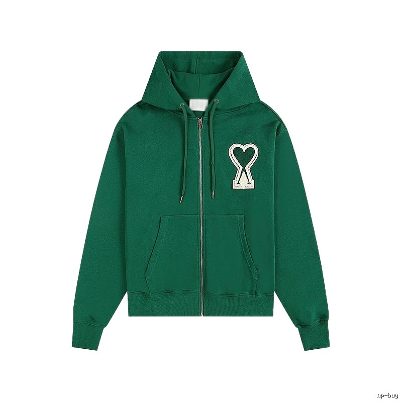 AMI Love Series Green Hoodie
