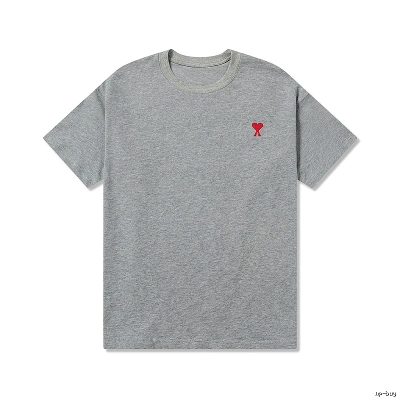 AMI Love Simple Style Grey T-shirt