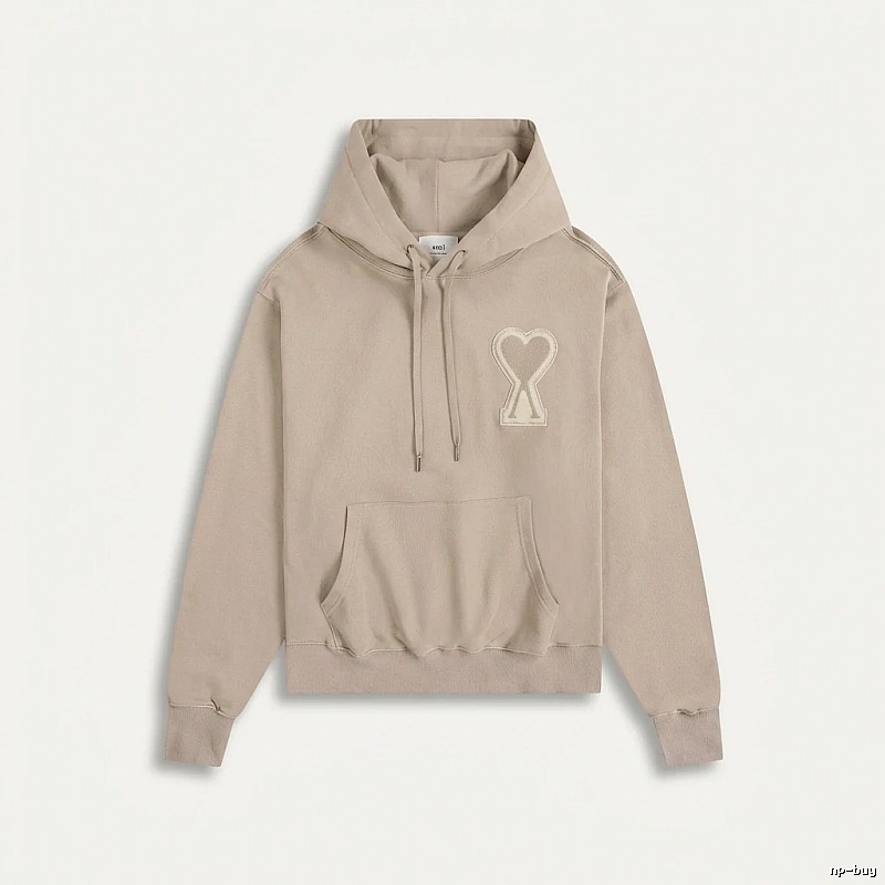 AMI Love Trend Brand Beige Sweatshirt