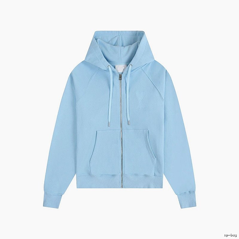 AMI minimalist style light blue sweatshirt