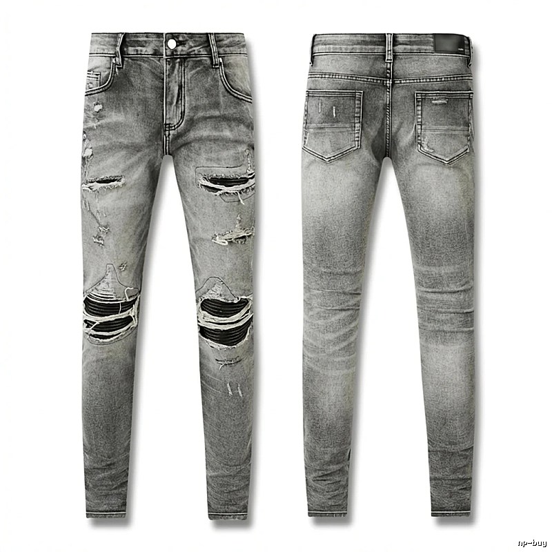 AMI Ripped Trendy Brand Jeans