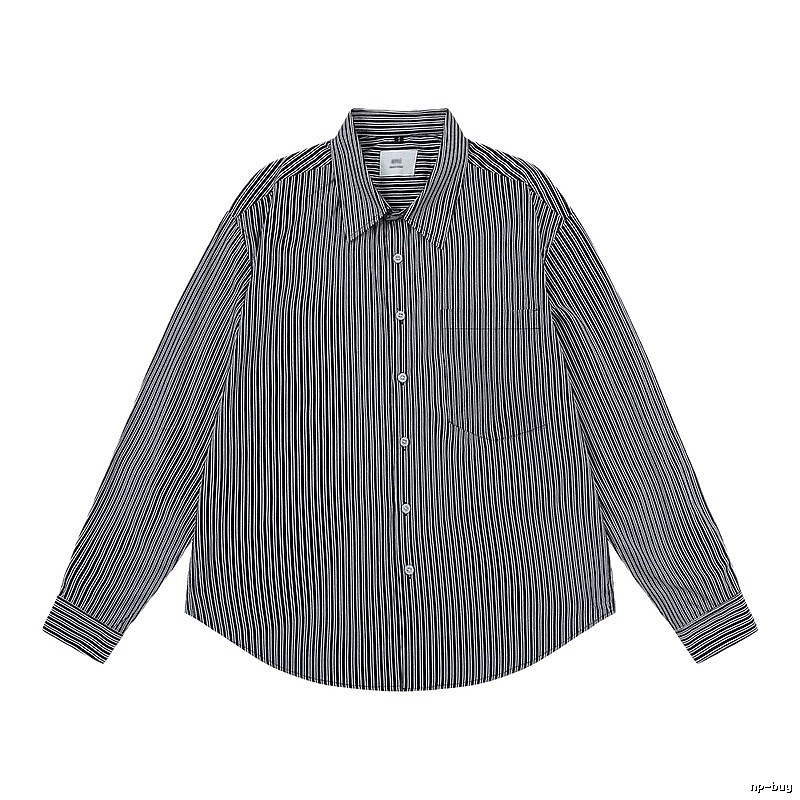AMI Stripe Minimalist Style Shirt