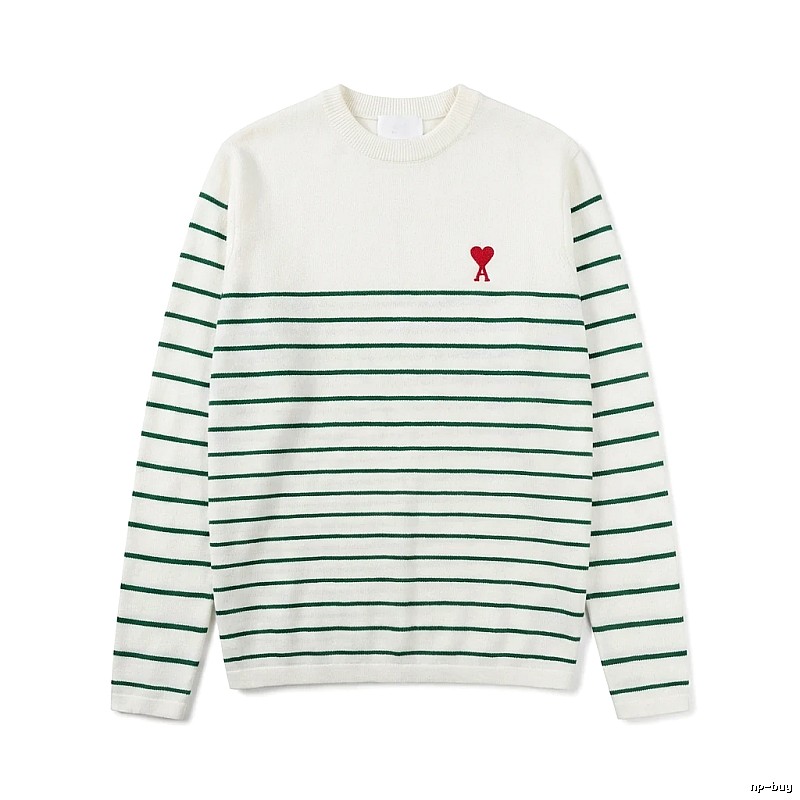 AMI striped white sweater