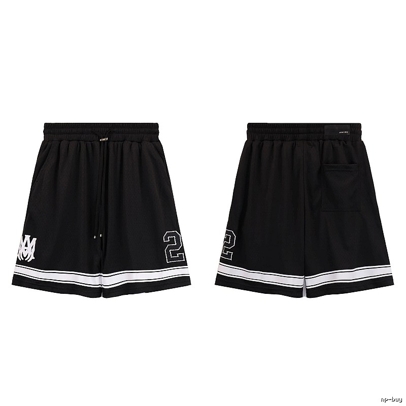 AMIRI American Basketball Style Black Athletic Shorts