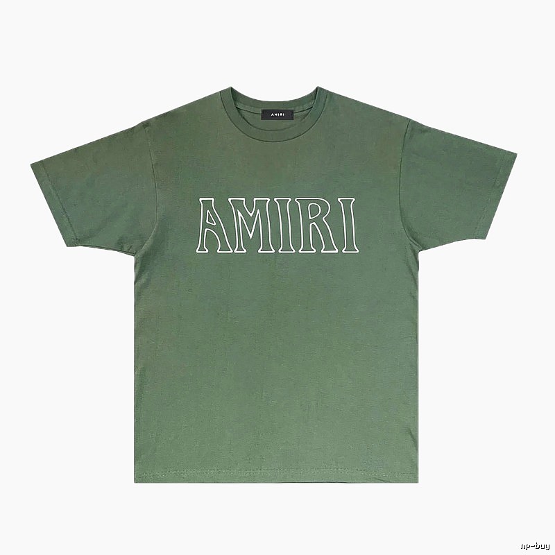 AMIRI Basic Style Simple Green T-shirt