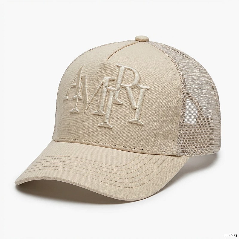 AMIRI Classic Retro Style Beige Hat