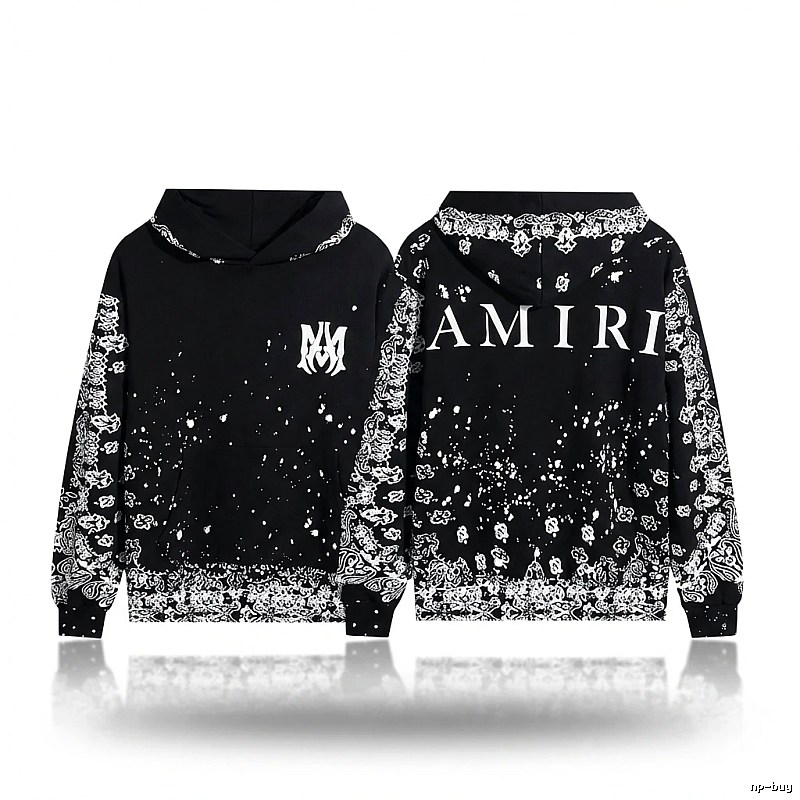 AMIRI Dark Style Cashew Flower Sweatshirt