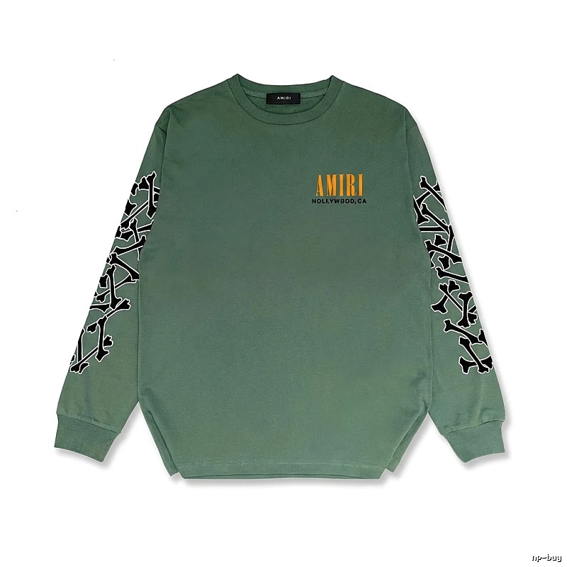 AMIRI Dark Style Olive Green Sweatshirt