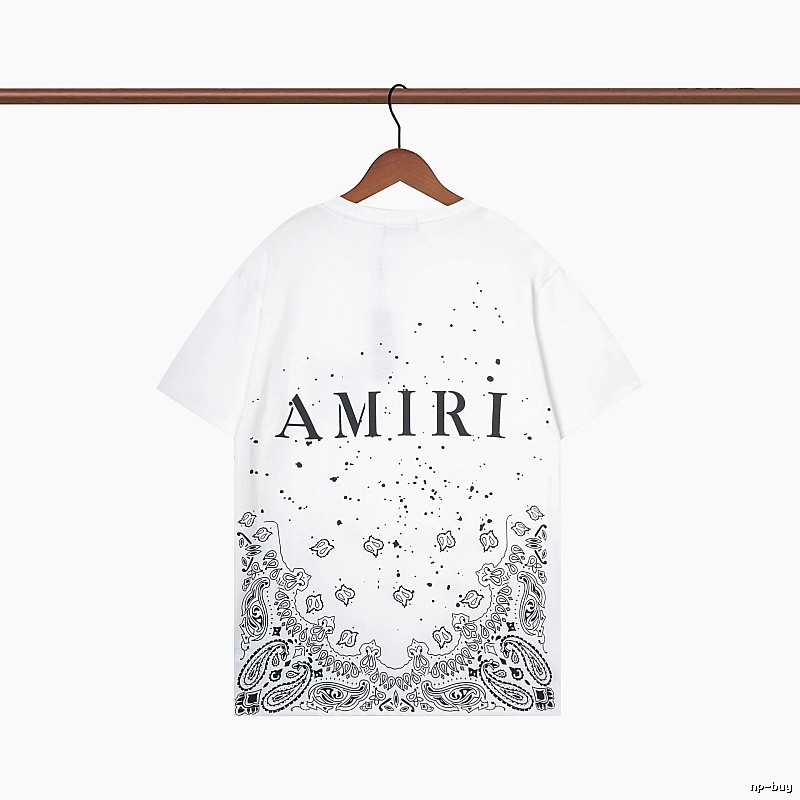 Amiri Gift Ready Graphic T-shirt White Blue Amiri with Standout Detail