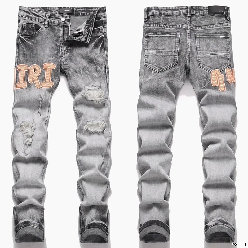 AMIRI Gradient Ripped Jeans