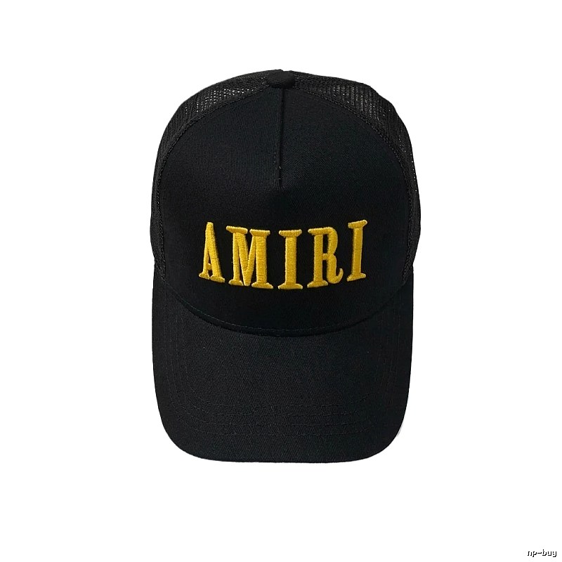 AMIRI letter embroidery black cap
