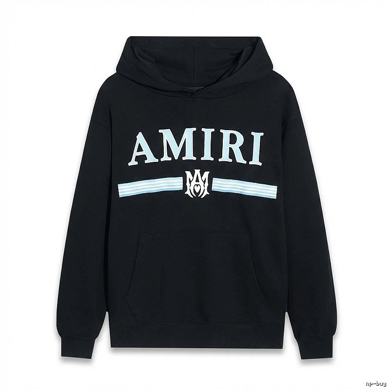AMIRI letter-printing style black sweatshirt