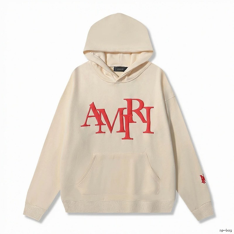 AMIRI Letter Style Beige Sweatshirt