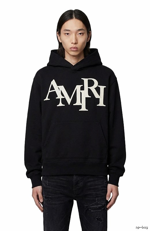 AMIRI letter-style black sweatshirt