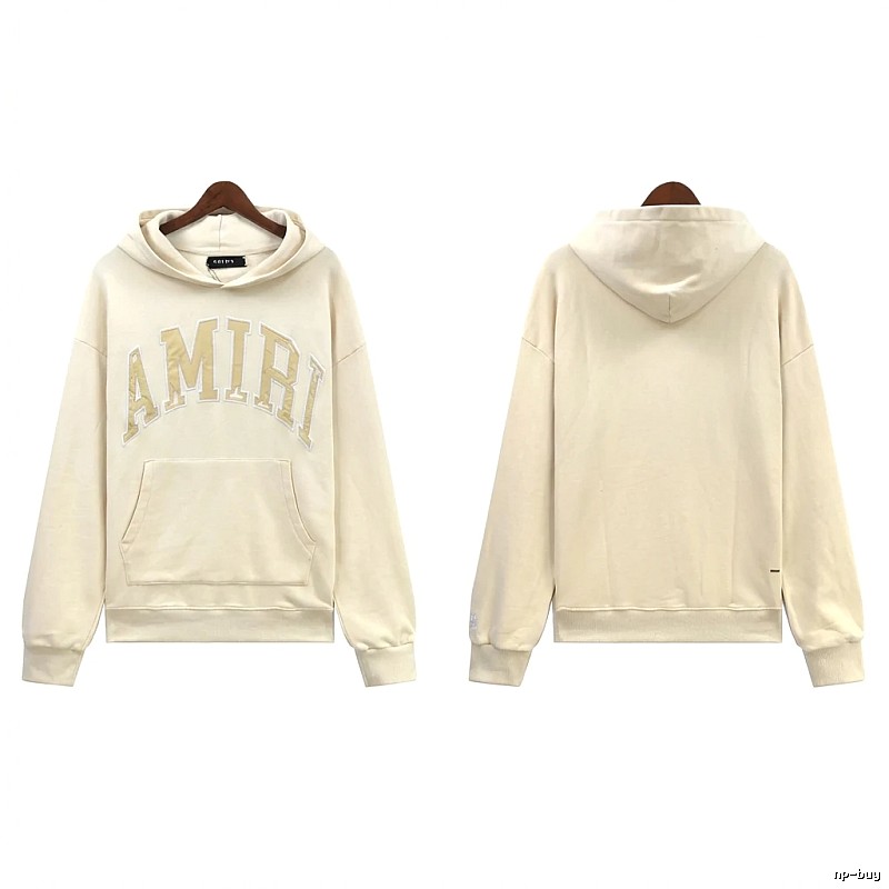 AMIRI Letter Style Off-white Hoodie