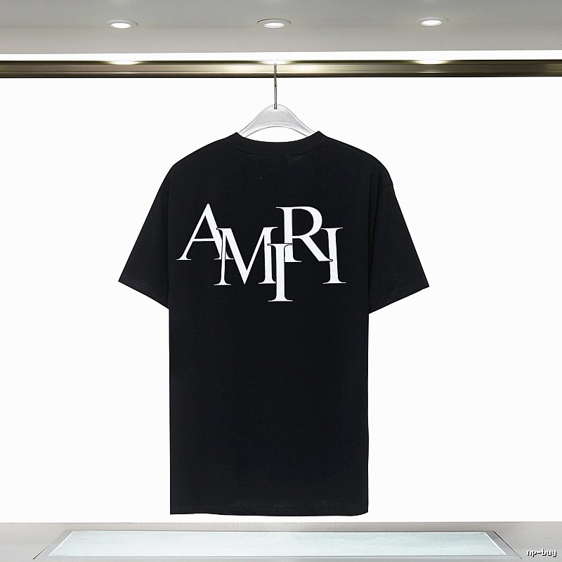 Amiri Premium Style Graphic T-shirt White Blue Amiri for Minimal Outfits