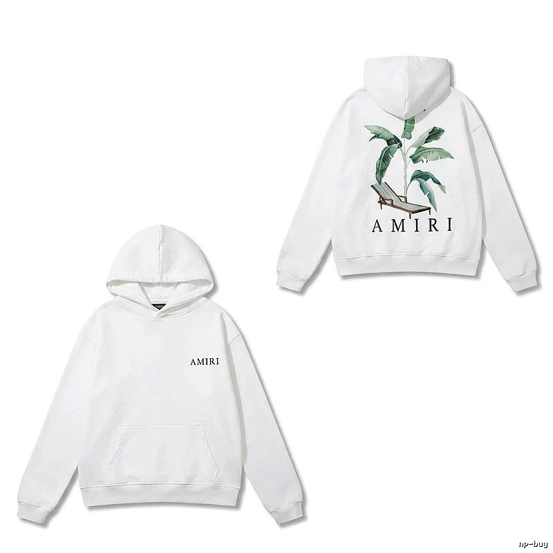 AMIRI Printed Casual White Hoodie