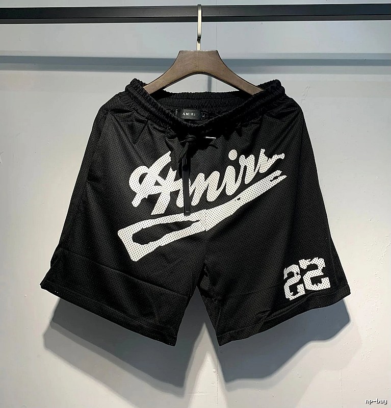 AMIRI Printed Street Style Black Shorts