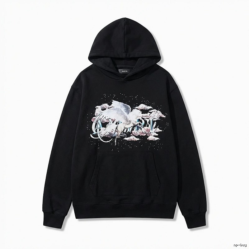 AMIRI Printed Trendy Black Sweatshirt