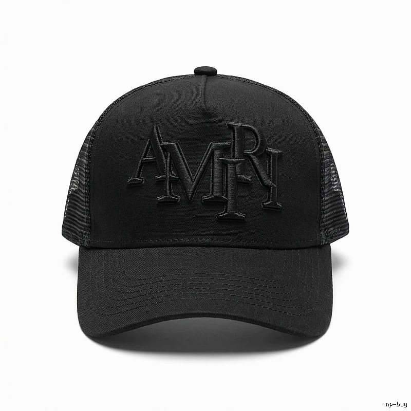 AMIRI retro-style black hat