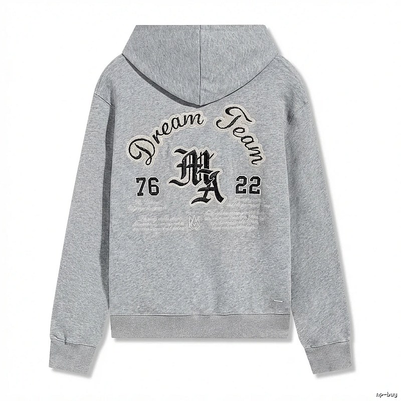 AMIRI Retro Style Grey Hoodie