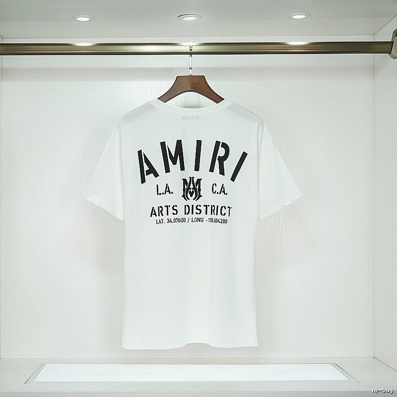 Amiri Sport Graphic T-shirt White Blue Amiri for Collection Drops