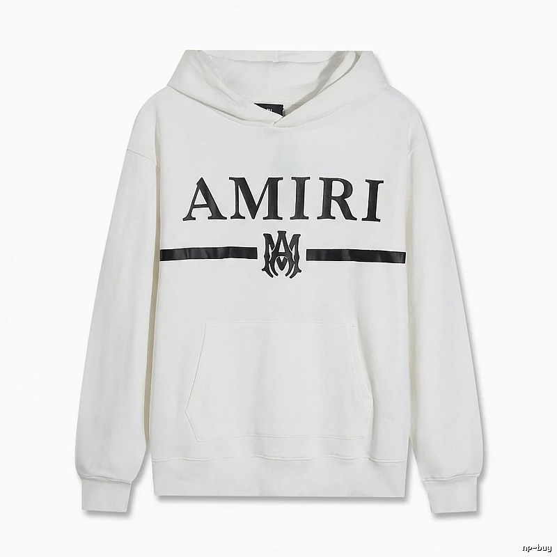 AMIRI Trendy Brand Letter Style White Hoodie