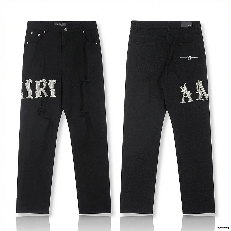 AMIRI vintage-style black jeans