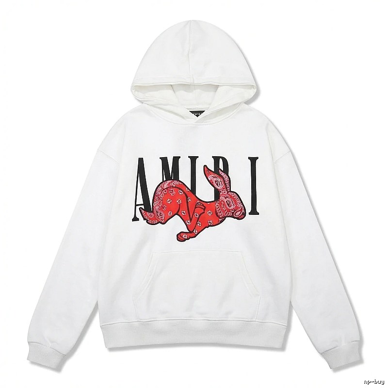 AMIRI White Sweatshirt with Rabbit Print