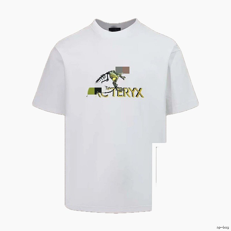 Arc'teryx Dinosaur Print Casual Style White T-Shirt