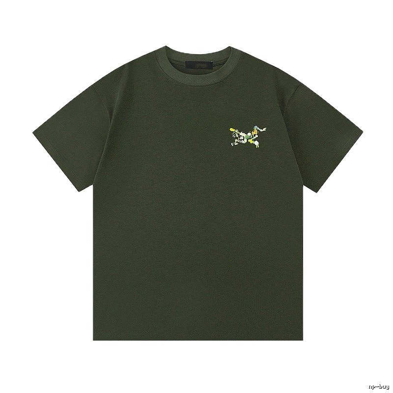 Arc'teryx Floral Logo Outdoor-style Army Green T-Shirt
