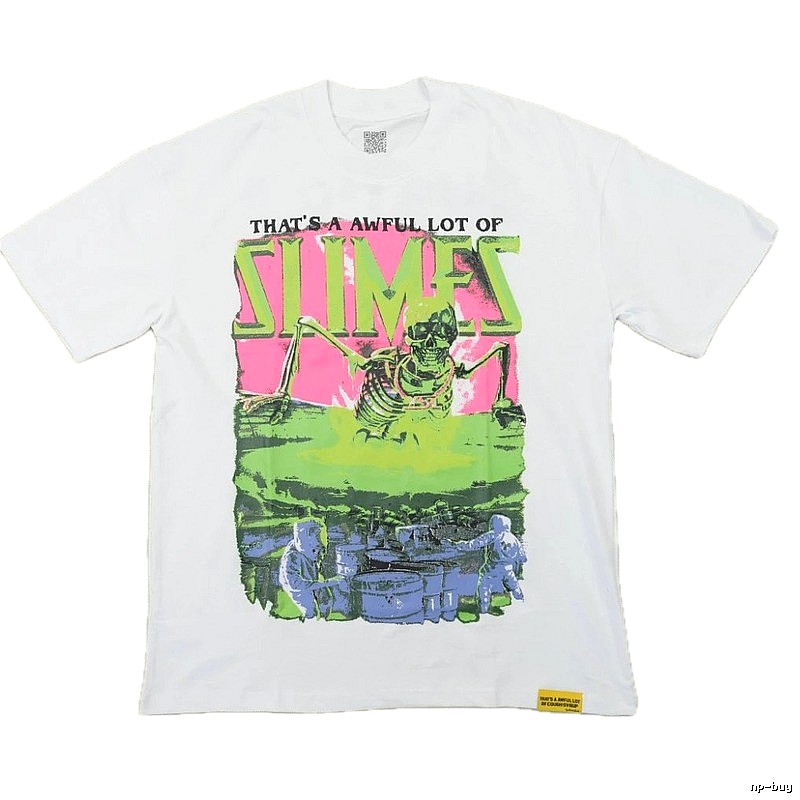 AwfulLot Skull Street Style White T-Shirt