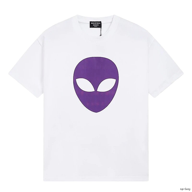 Balenciaga Alien Print White T-shirt
