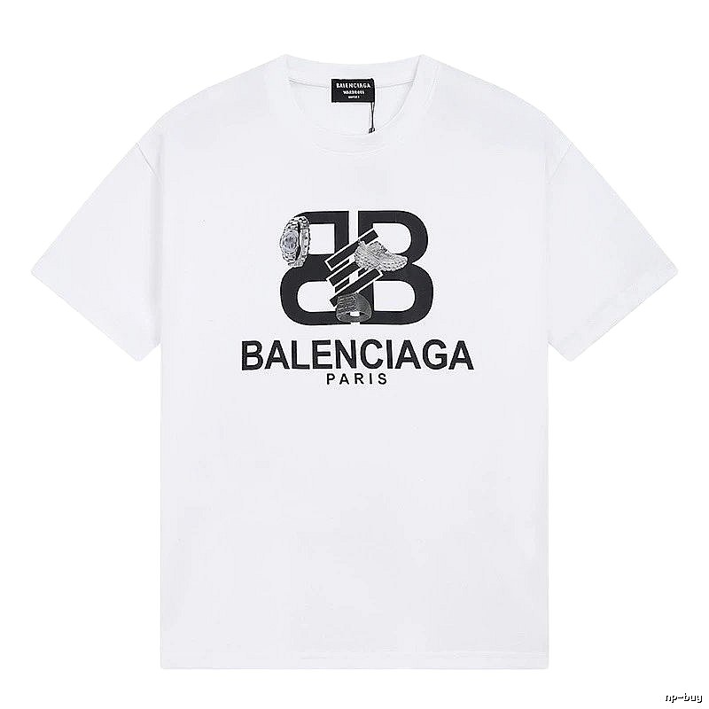 Balenciaga BB Series Simple White T-shirt