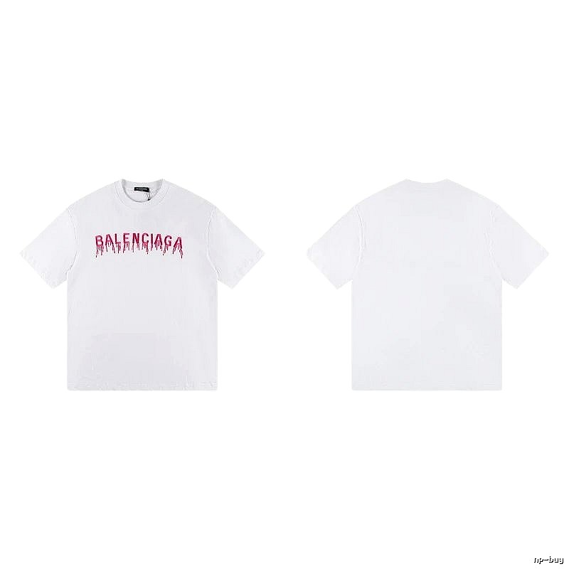 Balenciaga Blood Drop Collection Street Style White T-Shirt