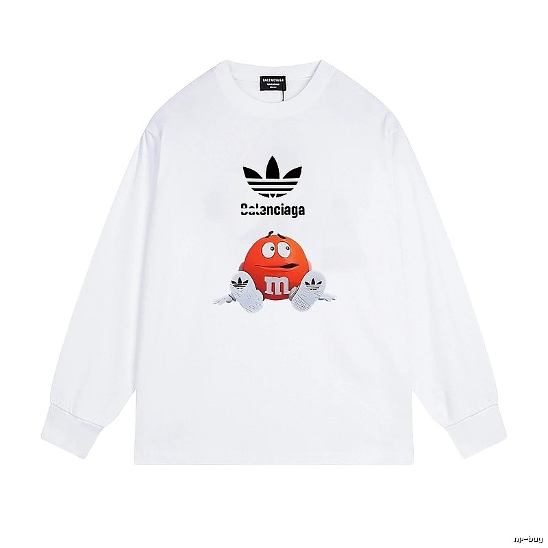Balenciaga Co-branded Cartoon White Sweatshirt