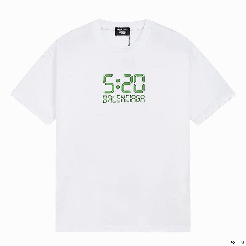 Balenciaga digital-style white T-shirt