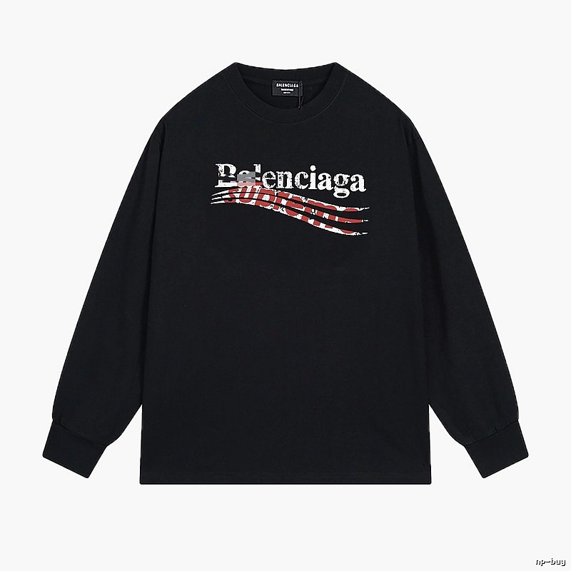Balenciaga graffiti-style black T-shirt
