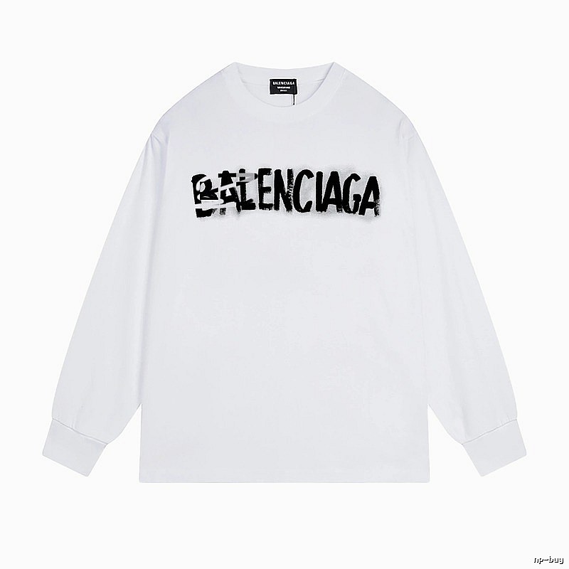 Balenciaga graffiti-style white T-shirt