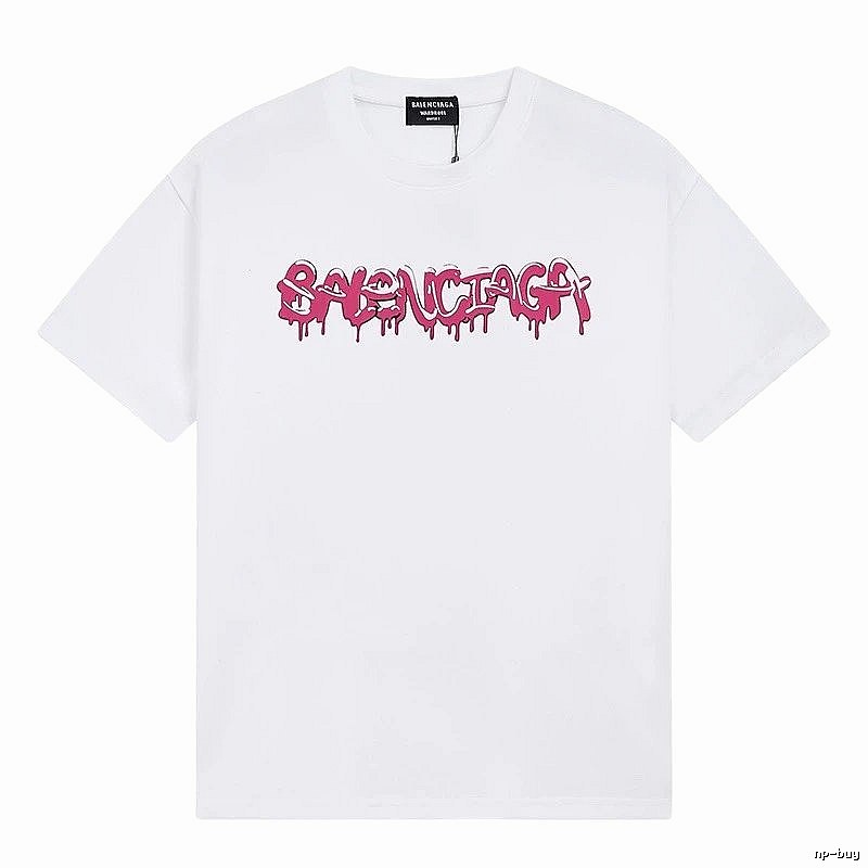 Balenciaga graffiti-style white T-shirt