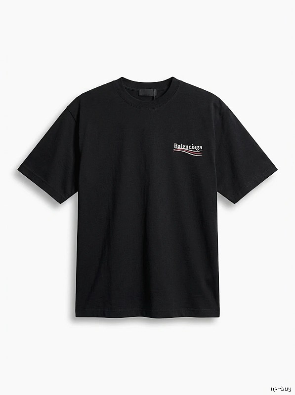 Balenciaga minimalist style black T-shirt