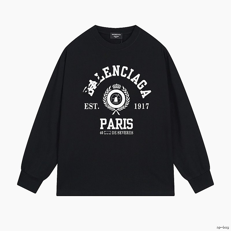 Balenciaga retro black long-sleeve