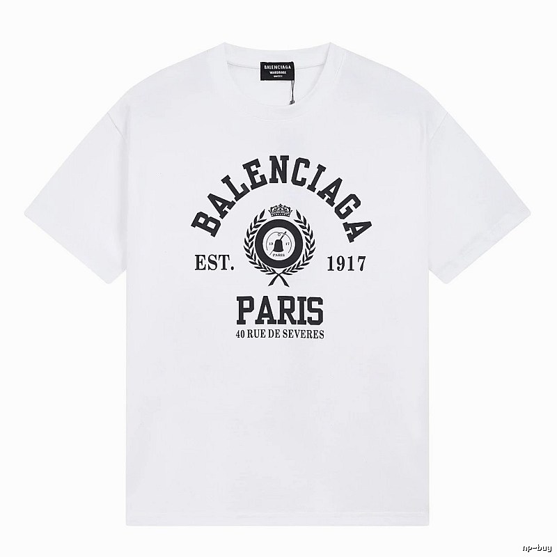 Balenciaga retro style white T-shirt