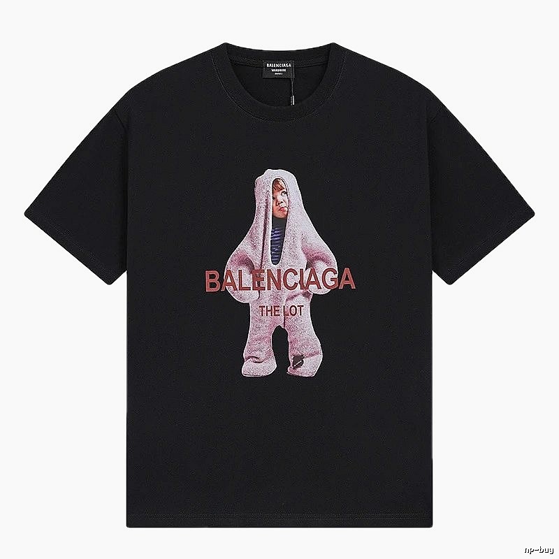 Balenciaga's childlike black T-shirt.